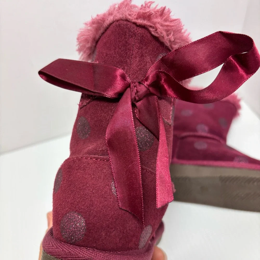 European‎ Toddler Polka Dot purple Mini boots Size 27